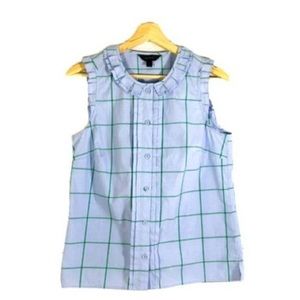 J.Crew Plaid Blouse Size:6